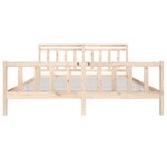 vidaXL Cadre de lit Bois massif 200x200 cm
