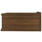 vidaXL Table de chevet flottante Chêne marron 40x30x15 cm