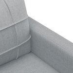vidaXL Ensemble de canapés 4 Pièces coussins gris clair tissu