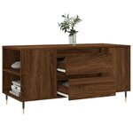 vidaXL Table basse chêne marron 102x44 5x50 cm bois d'ingénierie