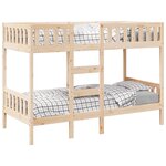 vidaXL Lit superposé 90x190 cm Bois de pin massif