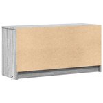 vidaXL Meuble TV avec LED sonoma gris 100x34x50 cm bois d'ingénierie