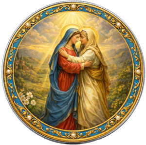Monnaie VISITATION Mysteries of the Rosary 1 Oz Argent 1$ USA 2026 (PRÉCOMMANDE)