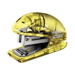 Mini-agrafeuse Colour'Ice F4 pour 24/6 - 26/6 Jaune Translucide RAPID