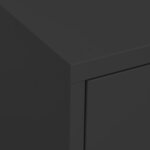 vidaXL Armoire de rangement Anthracite 80x35x101 5 cm Acier