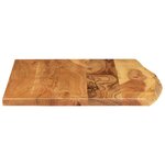 vidaXL Dessus de meuble-lavabo de salle de bain Acacia 80x52x2 5 cm