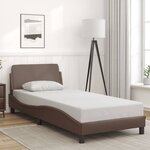 vidaXL Cadre de lit sans matelas marron 80x200 cm similicuir