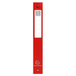 Classeur 4 Anneaux 30mm Polypropylène Opak Rigide 10/10e - A4 Maxi. - Rouge - X 10 - Exacompta