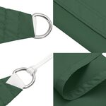 vidaXL Voile de parasol tissu oxford rectangulaire 2x3 m vert foncé