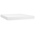 vidaXL Sommier à lattes de lit avec matelas Blanc 180x200cm Similicuir