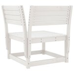 vidaXL Salon de jardin 5 Pièces blanc bois massif de pin