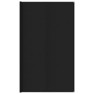 vidaXL Tapis de tente 400x800 cm Noir PEHD