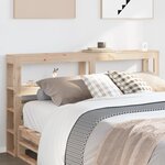 vidaXL Tête de lit avec étagères 150 cm bois massif de pin