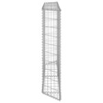 vidaXL Lit surélevé à gabion en trapèze Acier galvanisé 150x20x100 cm