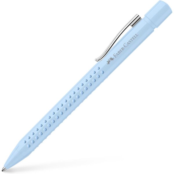 Stylo à bille rétractable GRIP 2010  bleu ciel FABER-CASTELL