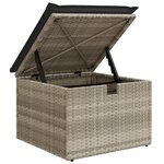 vidaXL Ensemble de canapé de jardin 5 pièces avec coussins Gris Clair Rattan