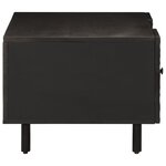 vidaXL Table basse noir 100x54x40 cm bois massif de manguier