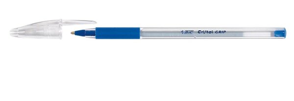 Stylo bille CRISTAL GRIP Pointe Moyenne 1,0 mm Bleu BIC