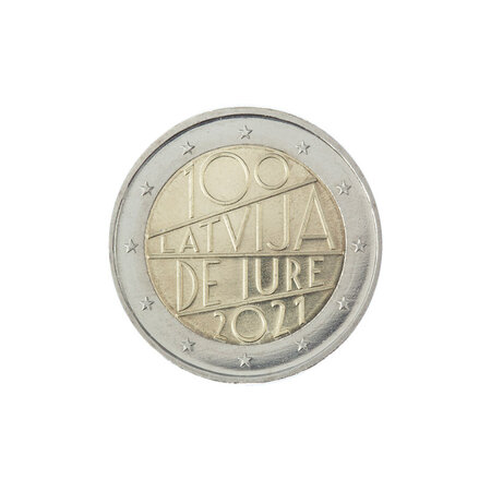 Lettonie 2021 - 2 euro commémorative - "100 ans"