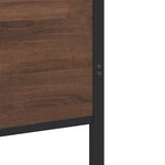 vidaXL Cadre de lit métal avec tête de lit et pied de lit 120x190 cm