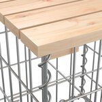 vidaXL Banc de jardin design de gabion 83x31 5x42cm bois massif de pin