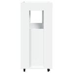 vidaXL Chariot de bar blanc 60x39 5x89 cm bois d'ingénierie
