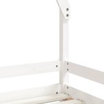 vidaXL Cadre de lit pour enfant blanc 70x140 cm bois de pin massif
