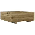 vidaXL Jardinière 70x70x26 5 cm bois de pin imprégné