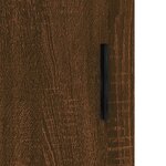 vidaXL Buffet haut Chêne marron 69 5x34x180 cm Bois d'ingénierie