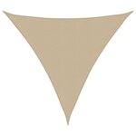 vidaXL Voile de parasol tissu oxford triangulaire 5x5x5 m beige