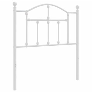 vidaXL Tête de lit métal blanc 80 cm