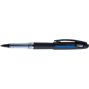 Feutre plume Tradio corps sport chic Noir/bande bleue encre Noire PENTEL
