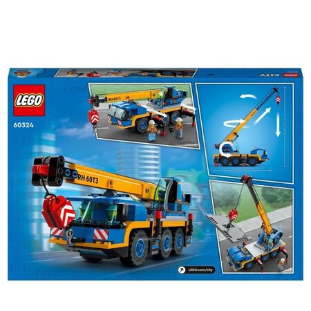 LEGO® 60324 City Great Vehicles La Grue Mobile Set de Véhicules de