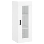 vidaXL Buffet haut Blanc 34 5x34x180 cm Bois d'ingénierie
