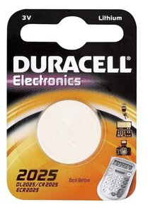 Pile bouton au lithium de 3 V 2025 de Duracell - emballage de 1