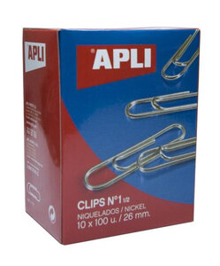 Trombonnes Nickelés N°1½ - 26mm - Lot de 10 boites de 100 pièces