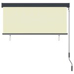 vidaXL Store roulant d'extérieur 140 x 250 cm Crème