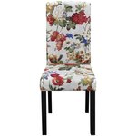 vidaXL Chaises à manger lot de 6 multicolore tissu