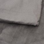 vidaXL Couverture lestée avec housse Gris 200x200 cm 9 kg Tissu