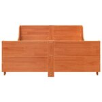vidaXL Cadre de lit sans matelas cire marron 120x200cm bois pin massif
