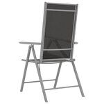 vidaXL Chaises de jardin pliables 6 Pièces Textilène Noir