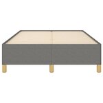 vidaXL Cadre de lit Gris foncé 120 x 200 cm Tissu