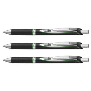 Stylo roller Liquid Gel EnerGel Document vert x 3 PENTEL