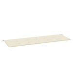 vidaXL Coussin de banc de jardin crème 150x50x4 cm tissu oxford