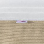 Matelas à ressorts ensachés vidaXL Vert clair Gris Medium 100x200x20 cm Tissu