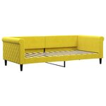 vidaXL Lit de repos jaune 90x200 cm velours