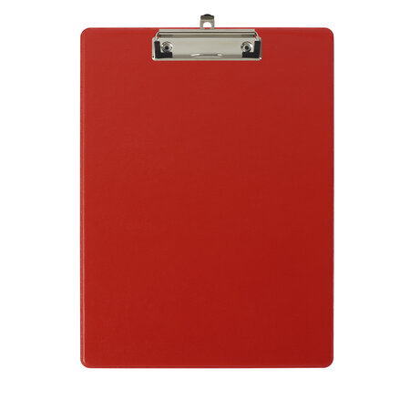 Porte-bloc Avec Pochette - Format 23x32cm Pour A4 - Rouge - X 10 - Exacompta