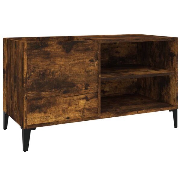 vidaXL Armoire à disques chêne fumé 84 5x38x48 cm bois d'ingénierie