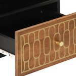 vidaXL Table de chevet 40x33x46 cm Bois de manguier solide