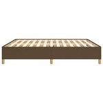 vidaXL Cadre de lit Marron foncé 180x200 cm Tissu